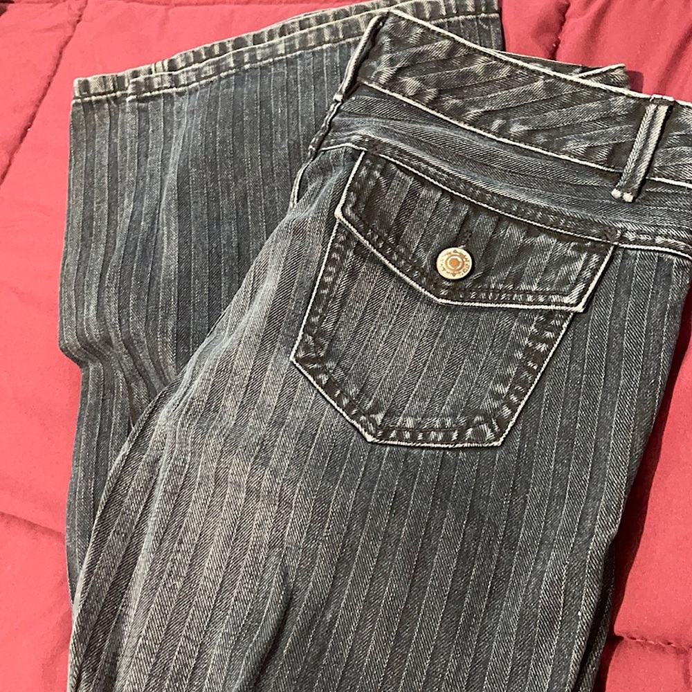 Banana Republic Petite Vertical Striped Jeans